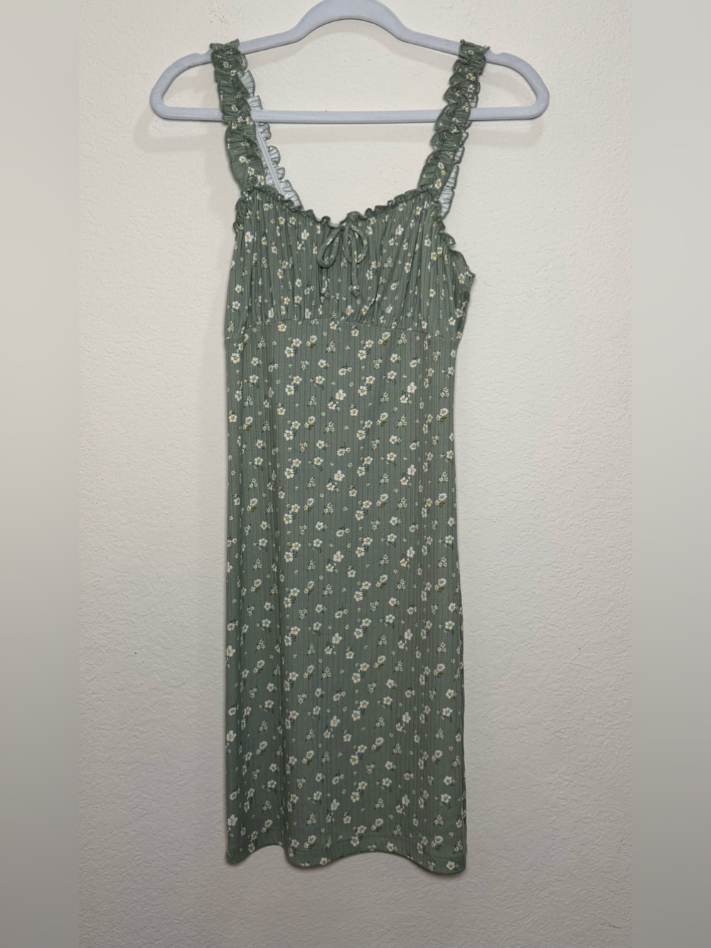 Lily Bleu Green Floral Midi Dress Medium Cottagecore